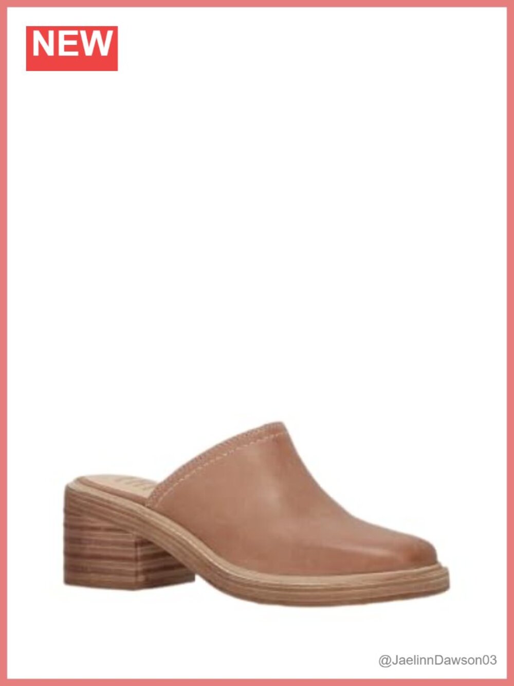 Leather Mules & Clogs Women's Slip-On Comfortable Block Heel Casual Shoe